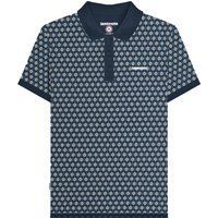 Lambretta - "Roundel" Poloshirt für Herren (Marine/Silber)