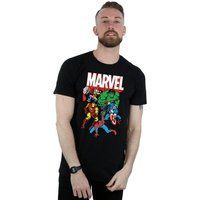 Marvel Hero Gruppe Grafik T-Shirt