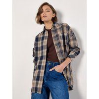 Oversized Flanellhemd mit Karomuster