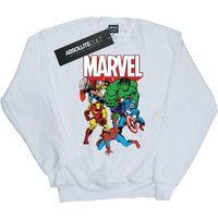 Marvel Comic Helden Weißes Sweatshirt