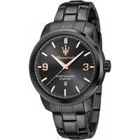 Herrenuhr aus schwarzem Edelstahl