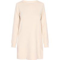 Mini-Kleid mit Textur und langen Ärmeln