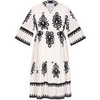 Faina Kleid Frauen beige,schwarz