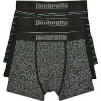 Lambretta - Boxershorts für Herren (3er-Pack) (Schwarz/Grau)
