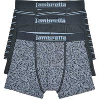 Lambretta - Boxershorts für Herren (3er-Pack) (Marine/Blau)