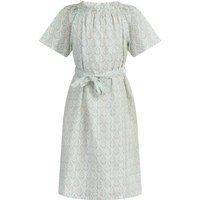 Mädchen Sommerkleid mit türkisem Blumenmuster