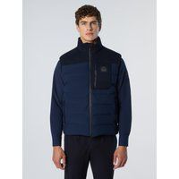 Hybrid Steppweste mit Wolldetails