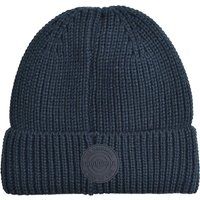Klassische Strickmütze mit Logo-Patch