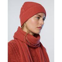 Gerippte Strickmütze mit Detail