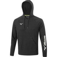 Mizuno - Kapuzenpullover für Herren, Frottee (Schwarz)