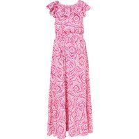 IZIA Maxikleid mit Print Damen Rosa