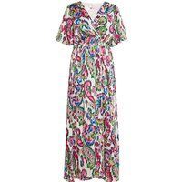 Maxikleid mit Paisley-Muster und Flatterärmeln