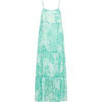 IZIA Maxikleid Damen Grün Weiss