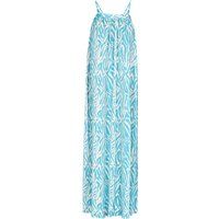 Plissee-Maxikleid mit Zebraprint