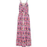 IZIA Maxikleid mit Allover-Print Damen Rosa Mehrfarbig