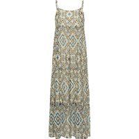 IZIA Maxikleid mit Spaghettiträgern Damen Blau Gold