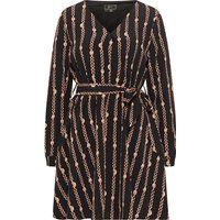 Damen Midikleid mit Kettenmuster