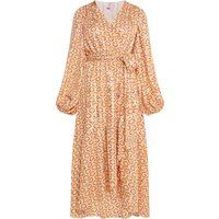 IZIA Maxikleid mit Print Damen Wollweiß Mehrfarbig