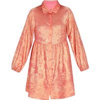 Faina Kleid Frauen rosa metallic