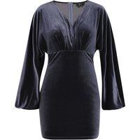 Elegantes Samt-Minikleid mit Ärmeln