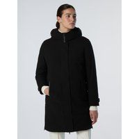 Recycelter 3-Lagen Parka Mantel mit Kapuze