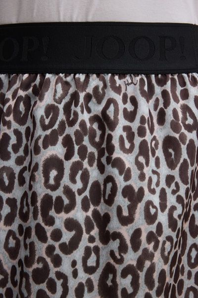 Joop! Sami Rock in Blau/Braun Leo Print mit Spitzensaum