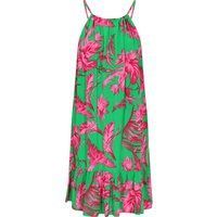 IZIA Kleid Frauen grün rosa