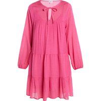 Gestuftes Minikleid mit Bindeband am Hals
