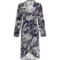 usha Kleid Frauen marineblau cremeweiß