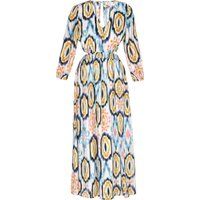 Elegantes Maxikleid mit Ikat-Print