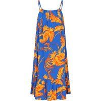 Ärmelloses Maxikleid mit Blumendruck