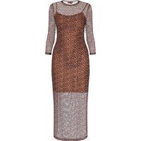 Mymo Kleid Frauen braun schwarz