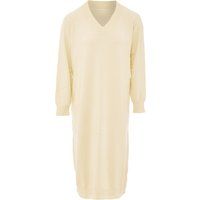 RISA Strickkleid Damen Wollweiß