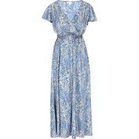 IZIA Kleid Frauen blau mehrfarbig