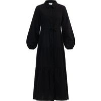 usha Maxikleid aus Baumwolle Damen schwarz