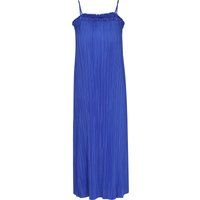 Plissee Maxikleid mit dünnen Trägern