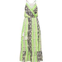 IZIA Maxikleid mit Schlangen-Print Damen Grün Mehrfarbig