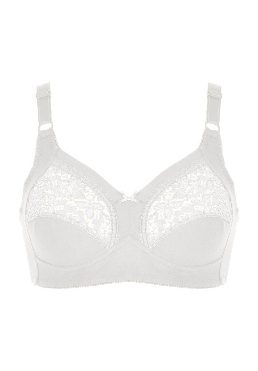 Bequemer BH mit Baumwolle und Spitze