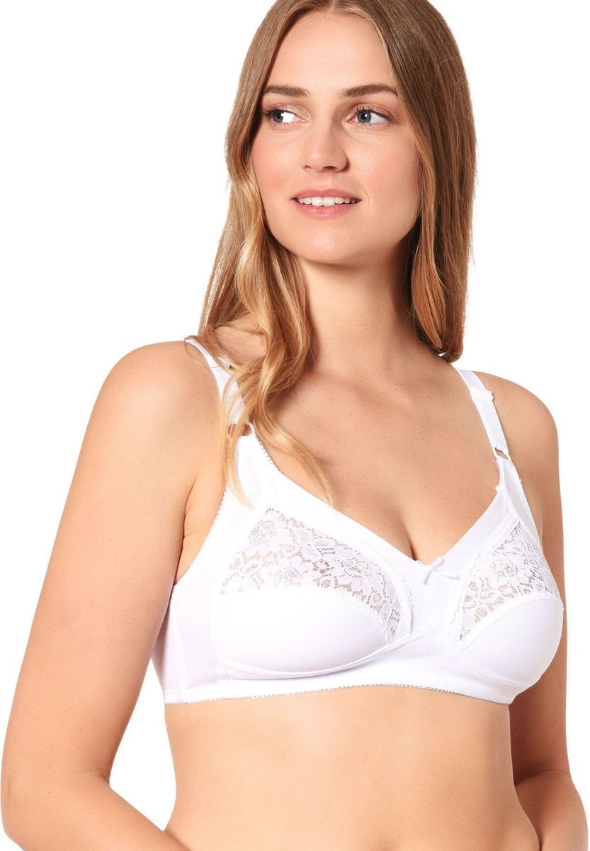 Bequemer BH mit Baumwolle und Spitze