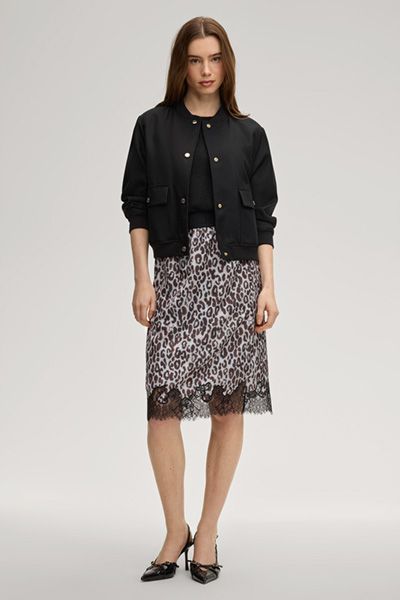 Joop! Orlanda Damen Bomberjacke Schwarz mit aufgesetzten Taschen