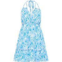 IZIA Sommerkleid Damen blau weiss