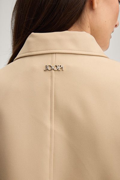 JOOP! Osane Beige Jacke mit Kragen und Zwei-Wege-Reißverschluss