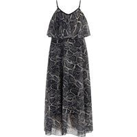 Faina Maxikleid mit Schlangen-Print Damen schwarz schlange