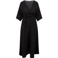 Faina Midikleid Damen schwarz