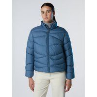 Wellenförmige Steppjacke mit recycelter Füllung