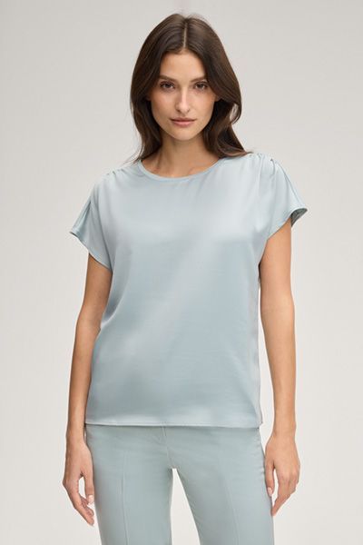 MARC CAIN T-Shirt Tancy hellblau Viskosemischung kurze Ärmel