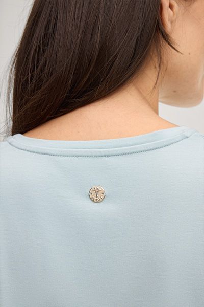 MARC CAIN T-Shirt Tancy hellblau Viskosemischung kurze Ärmel