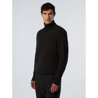 Herren Rollkragenpullover mit Rippstrick