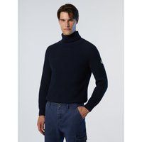 Gerippter Rollkragenpullover