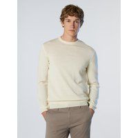 Klassischer Merinowolle Pullover mit Rundhalsausschnitt
